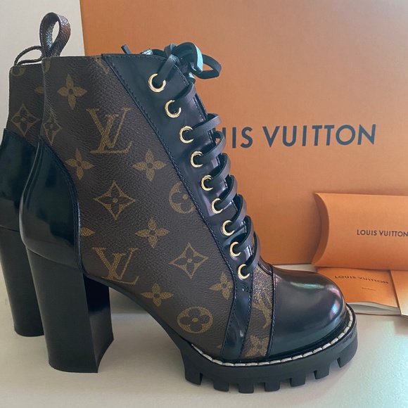 Louis Vuitton Lace Up Boots for Women - Poshmark